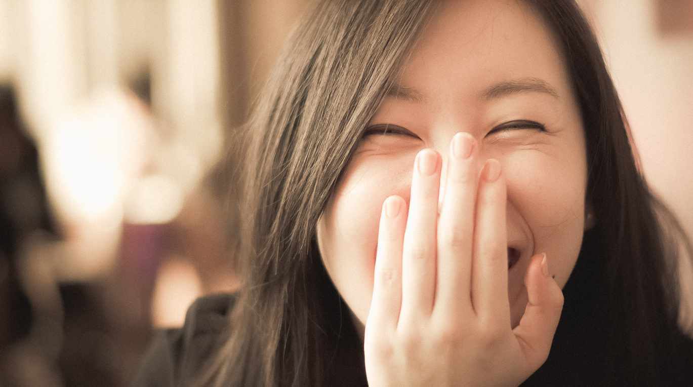A Laughing Japanese Girl